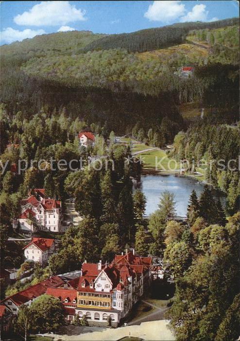 Bad Sachsa Harz Ansicht mit Schmelzteich Fliegeraufnahm