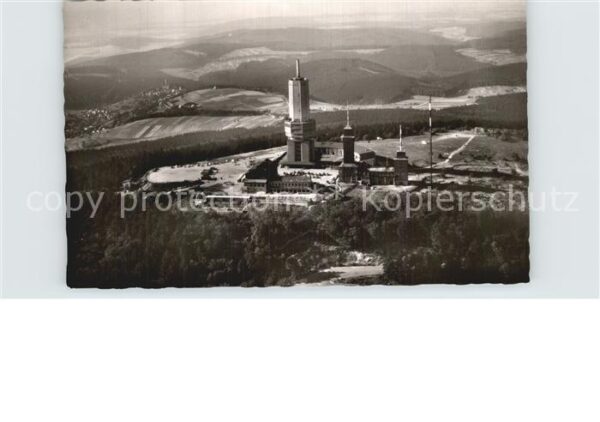 Grosser Feldberg Taunus Sender Fliegeraufnahme Original Strähle