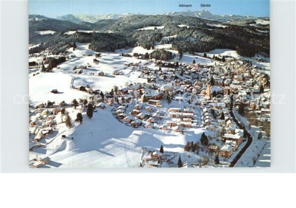 Scheidegg Allgaeu Kneippkurort im Winter mit Altmann und