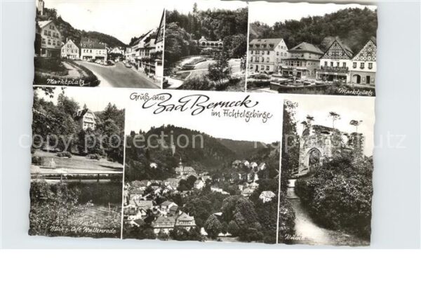 Bad Berneck Marktplatz Cafe Wallenrode Ruine