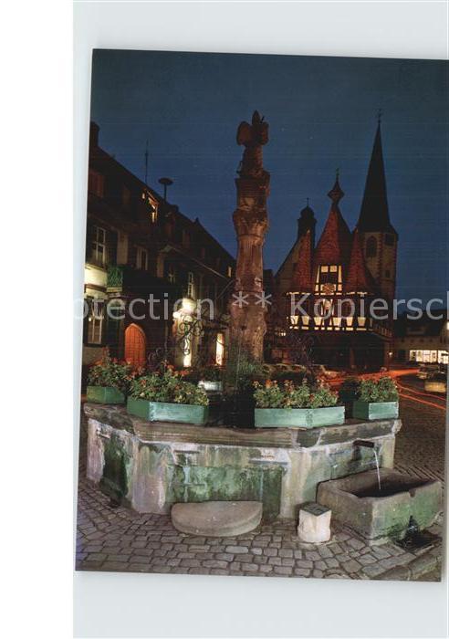 Michelstadt Rathaus aus dem Jahre 1484 Brunnen Nach