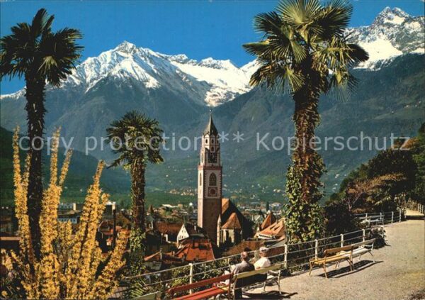 Merano Meran Tappeinerweg gegen Zielspitze
