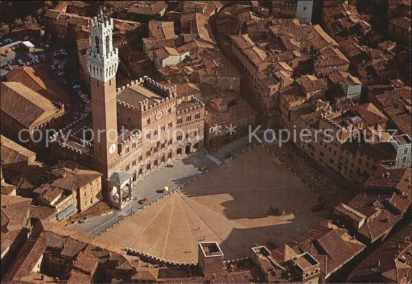 Siena Campo Platz Fliegeraufnahme