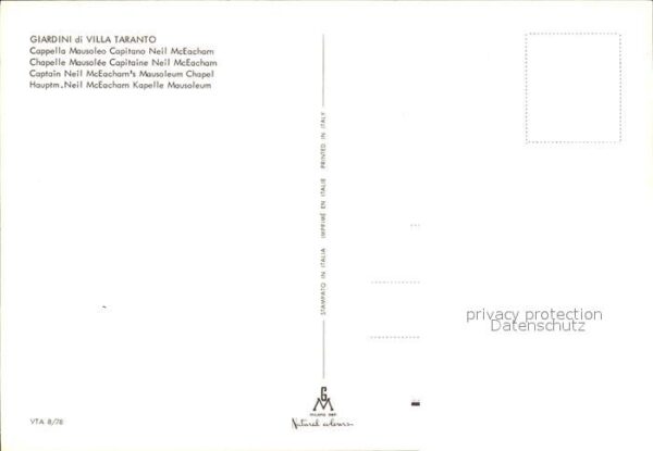 Taranto Hauptmann Neil Mc Eacham Kapelle Mausol – Bild 2