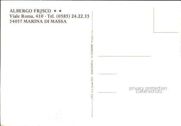 Marina di Massa Albergo Frjsco – Bild 2