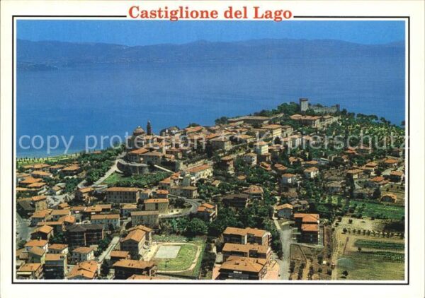 Castiglione del Lago Fliegeraufnahme
