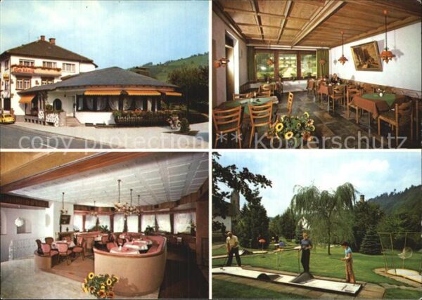 Oberharmersbach Cafe König Gastraum Minigolf