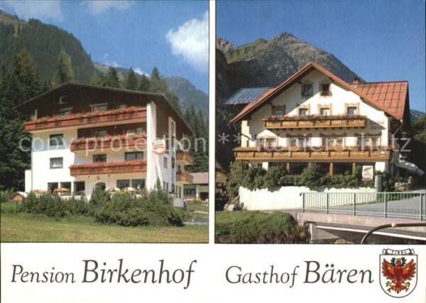 Holzgau Pension Birkenhof Gasthaus Bären