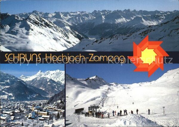Schruns Vorarlberg Blick gegen das Panorama der Silveretta
