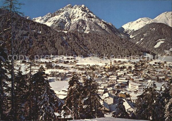 Fulpmes Tirol Blick gegen Berglift Froneben und Ampfe