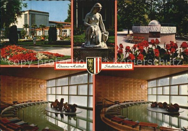 Bad Schallerbach Kurhaus Brunnenfigur Quelle Damen- und