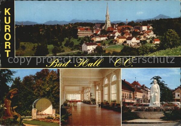 Bad Hall Oberoesterreich Musikpavillon im Kurpark Wandelgang in