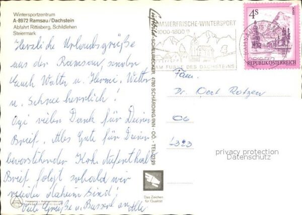 Ramsau Dachstein Steiermark Abfahrt Rittisberg Schildlehn Steiermar – Bild 2