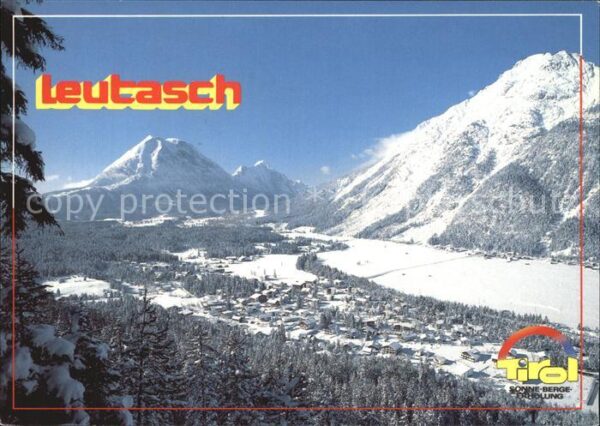 Leutasch Blick auf Weidach gegen Hohe Munde Gais