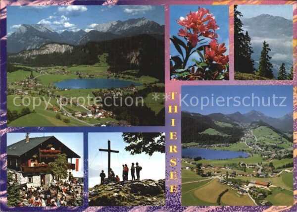 Thiersee Fliegeraufnahme Gipfelkreuz Wandergrupp