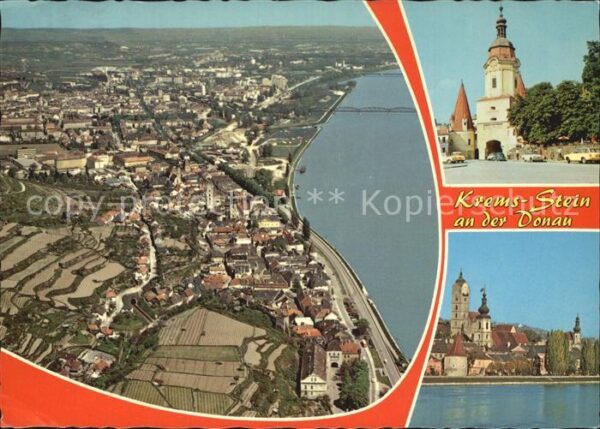 Krems Donau Fliegeraufnahme Kirche