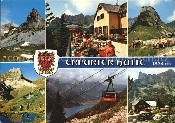 Maurach Achensee Erfurther Hütte Teilansicht Seilbahn Ki