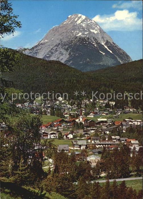 Seefeld Tirol Blick gegen Hohe Munde
