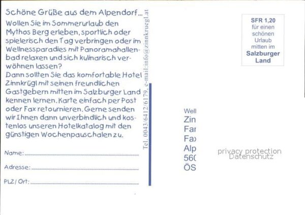 St Johann Pongau Hotel Zinnkrügl Aussenansicht Doppelzim – Bild 2