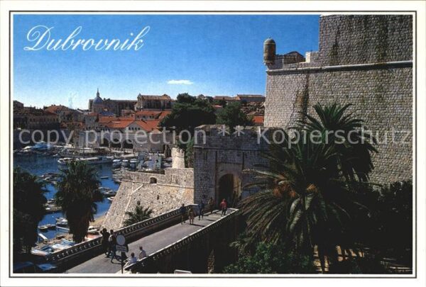 Dubrovnik Ragusa Teilansicht mit Burg