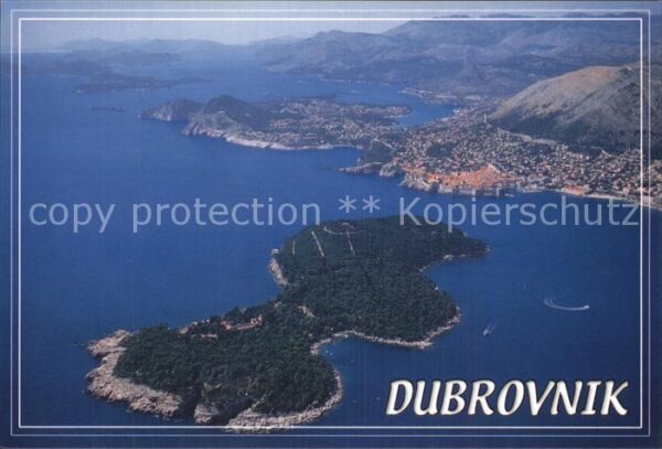 Dubrovnik Ragusa Fliegeraufnahme