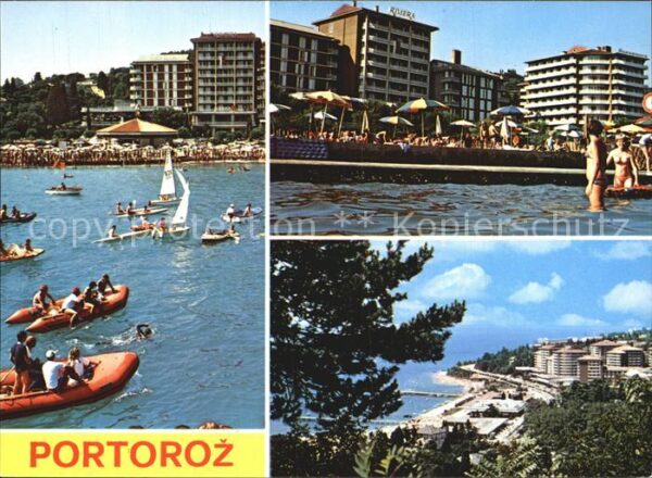 Portoroz Teilansicht Hafen