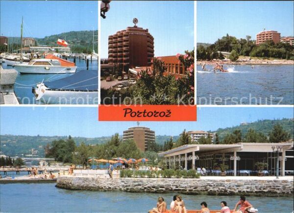 Portoroz Hafeneinfahrt Teilansicht Yachthafen