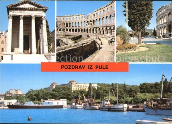 Pola Pula Croatia Amphitheater Hafen