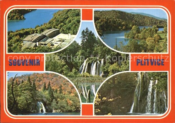 Plitvicka Jezera Fliegeraufnahme Wasserfälle See