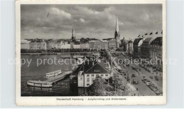 Hamburg Jungfernstieg und Alsterdam