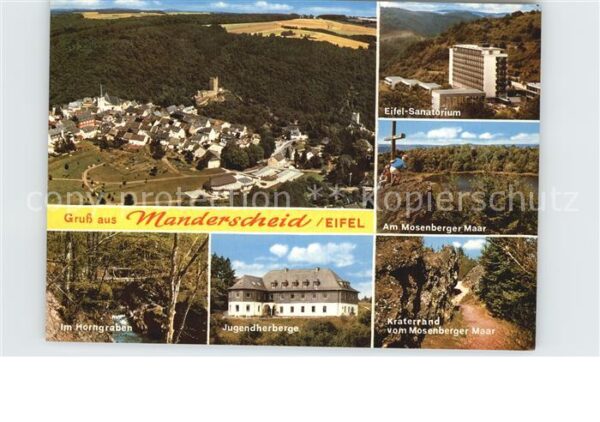 Manderscheid Eifel Fliegeraufnahme Eifel Sanatorium Im Hor