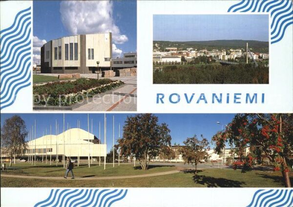 Rovaniemi Teilansichten Platz Gebäude