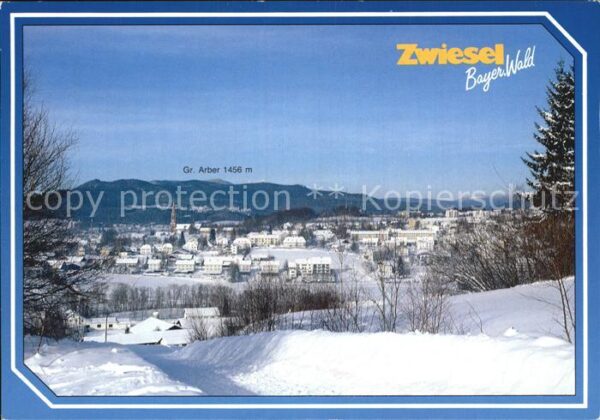 Zwiesel Niederbayern Winterpanorama Grosser Arber Bayerische