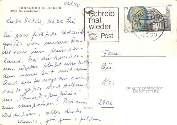 Gemen Jugendburg Wasserspiegelung – Bild 2