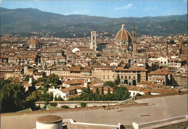 Firenze Florenz Panorama dal Belvedere Kathedrale Santa