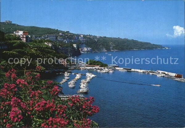 Sorrento Campania Porto e panorama Hafen Küste