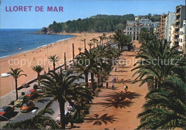 Lloret de Mar Paseo Mosen Jacinto Verdaguer Strand Pr