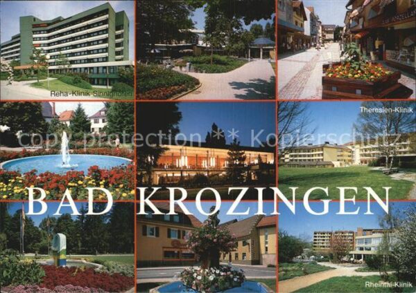 Bad Krozingen Kliniken Kurpark Springbrunnen Kurort