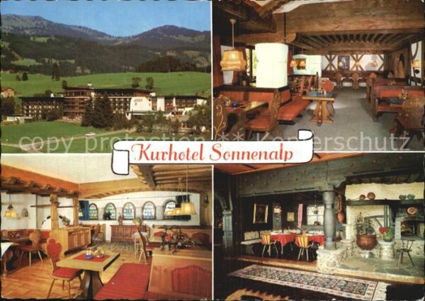 Sonthofen Oberallgaeu Kurhotel Sonnenalp Restaurant Kaminzimm