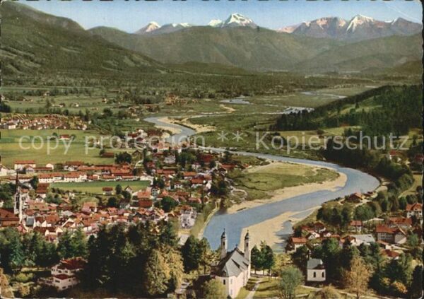 Bad Toelz Panorama mit Juifen und Demmeljoch Karw