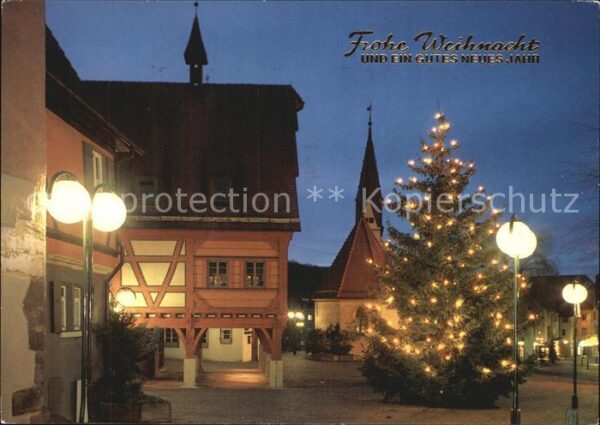 Plochingen Weihnachtsstimmung am Marktplatz Rathau
