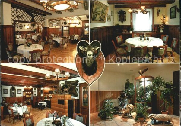 Oberjuenne Gasthaus Heidekrug Restaurant Jagdtroph