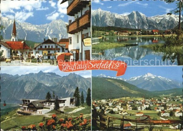 Seefeld Tirol Dorfstrasse Wettersteingebirge Wildsee
