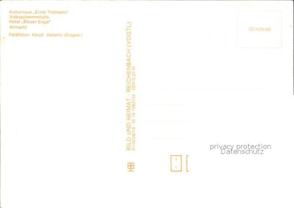 Aue Erzgebirge Kulturhaus Ernst Thälmann Volksschwimmh – Bild 2