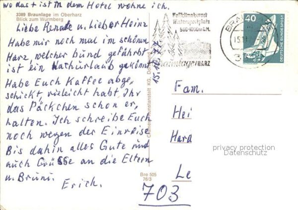 Braunlage Panorama Blick zum Wurmberg – Bild 2