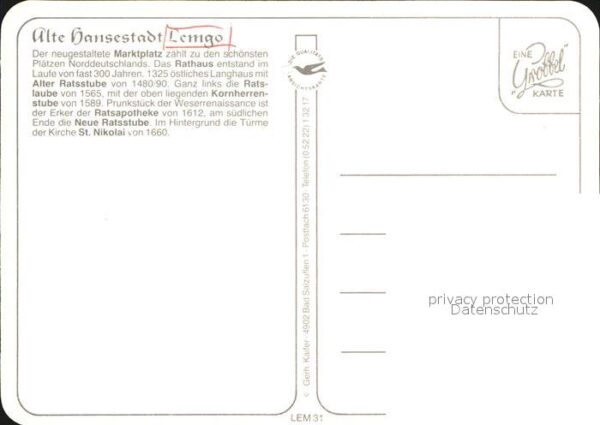 Lemgo Marktplatz Rathaus Ratsstube Kirche St – Bild 2