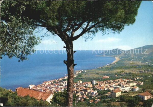 Santa Maria di Castellabate Pinie Küste Panorama