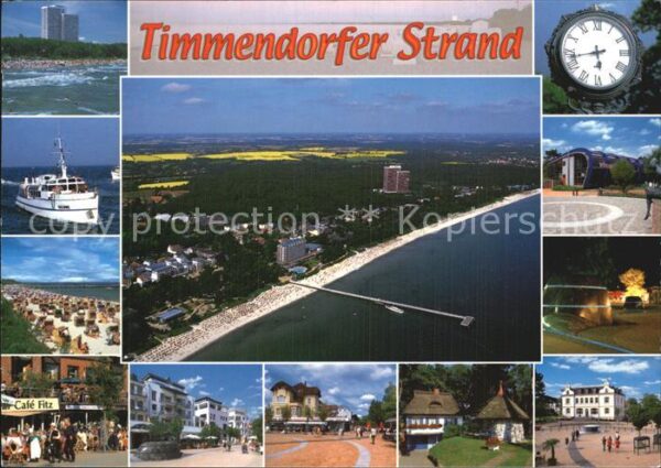 Timmendorfer Strand Hotels Stranduhr Promenade Strassencafe