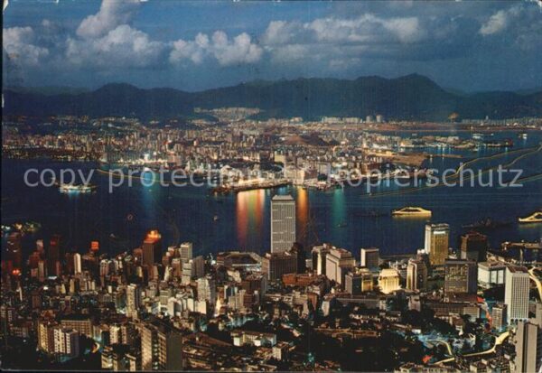 Hong Kong Night Scene from Peak