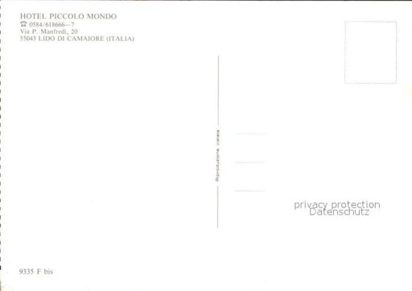 Lido di Camaiore Hotel Piccolo Mondo Ristorante Fontana – Bild 2